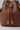 Willow Bucket Bag – Plum Brown – Leather & Hardware Close-up