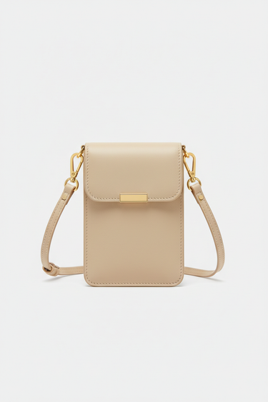 Everyday Phone Pouch Cream Beige - Front