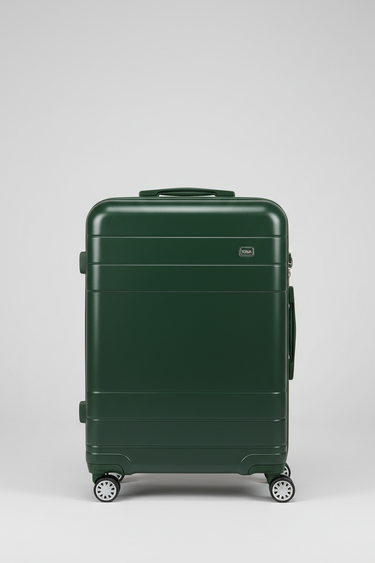 Voyager Carry-On Suitcase in Forest Moss – Front view