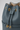 Willow Bucket Bag – Slate Blue – Leather & Hardware Close-up