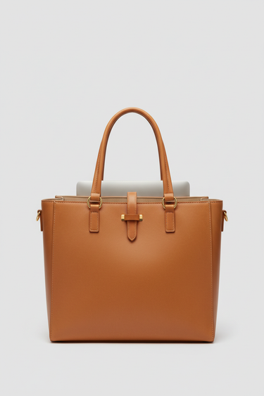 Metropolitan Work Tote Biscuit Tan - Interior