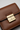 Tile Phone Crossbody – Walnut Brown – Leather & Hardware Close-up