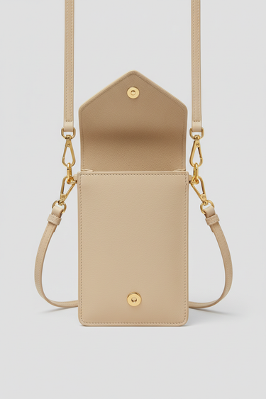 Everyday Phone Pouch Cream Beige - Interior