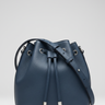 Willow Bucket Bag – Slate Blue – Front Studio Shot
