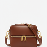 Metro Camera Bag Cocoa Brown — Front Studio Shot