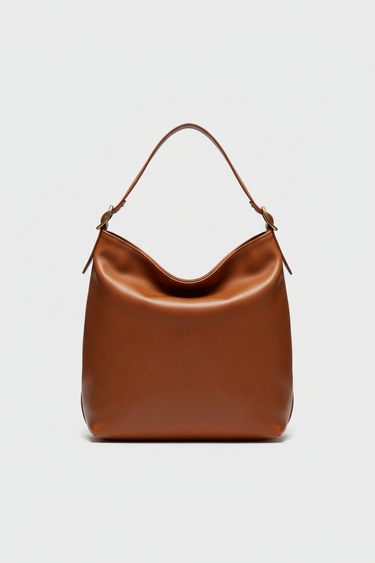 Aurora Hobo Bag – Coffee Brown – Front Studio Shot
