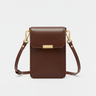 Everyday Phone Pouch Chocolate Brown - Front
