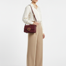 Luna Crossbody Bag Burgundy Wine — Model