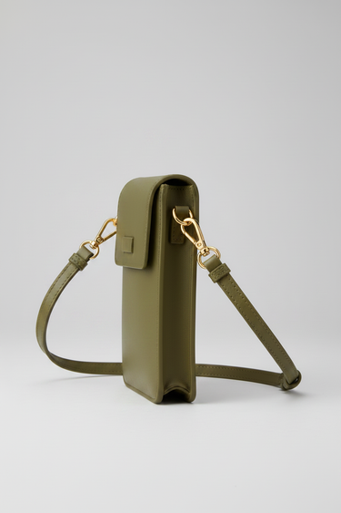 Everyday Phone Pouch Olive Leaf - Side